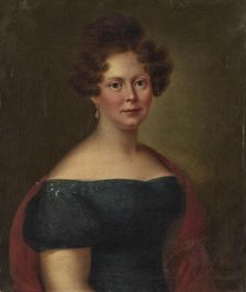 Portrait of Princess Louise of Württemberg, Countess of Hohenlohe-Öhringen (1789-1851). Creator: Rothe, Carl (1810-1865)