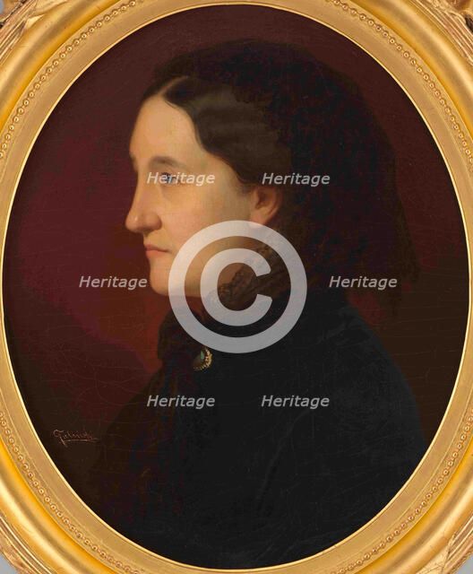Portrait of Princess Marcelina Czartoryska, née Radziwill (1817-1894), Between 1859 and 1867. Creator: Falinski, Franciszek (1815-1887).