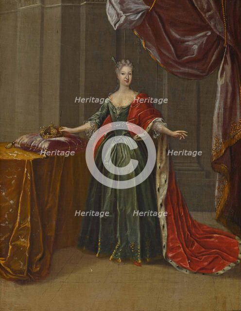 Portrait of Princess Maria Antonia of Bavaria (1724-1780), Electress of Saxony. Creator: Horemans, Peter Jacob (1700-1776).