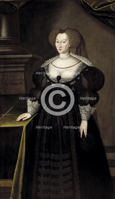 Portrait of Princess Maria Eleonora of Brandenburg (1599-1655), Queen of Sweden.