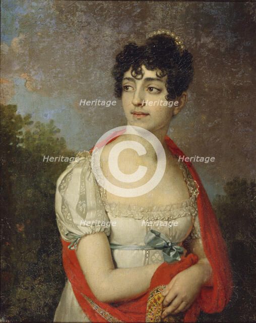 Portrait of Princess Maria Fyodorovna Baryatinskaya, 1807. Artist: Borovikovsky, Vladimir Lukich (1757-1825)