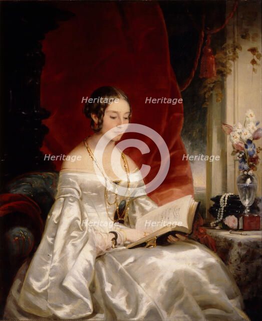 Portrait of Princess Maria Ivanovna Kochubey, née Baryatinskaya (1818-1843), 1840s. Artist: Robertson, Christina (1796-1854)