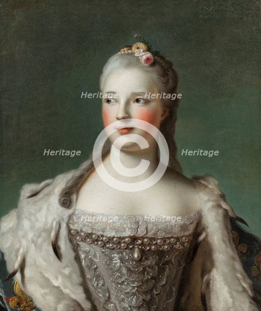 Portrait of Princess Maria Josepha of Saxony (1731-1767), 1750s. Creator: Jean-Marc Nattier.