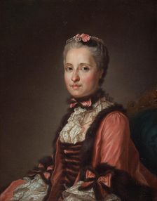 Portrait of Princess Maria Josepha of Saxony (1731-1767), 1775. Creator: Roslin, Alexander (1718-1793)