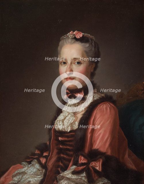 Portrait of Princess Maria Josepha of Saxony (1731-1767), 1775. Creator: Roslin, Alexander (1718-1793).