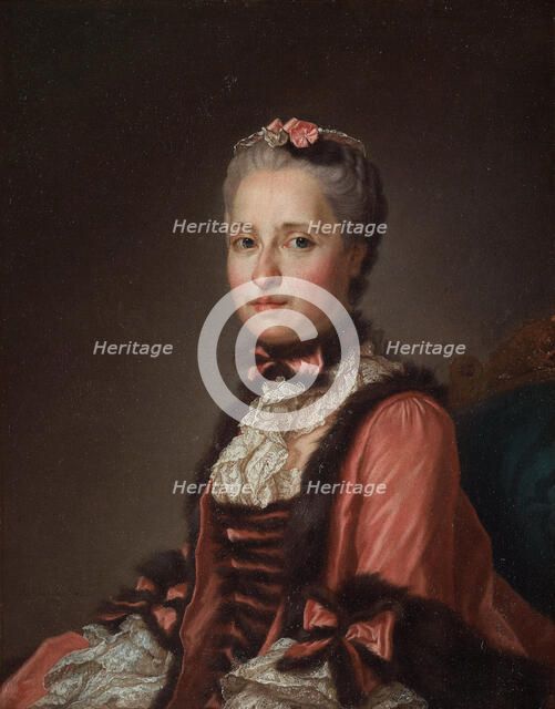 Portrait of Princess Maria Josepha of Saxony (1731-1767), 1776. Creator: Roslin, Alexander (1718-1793).