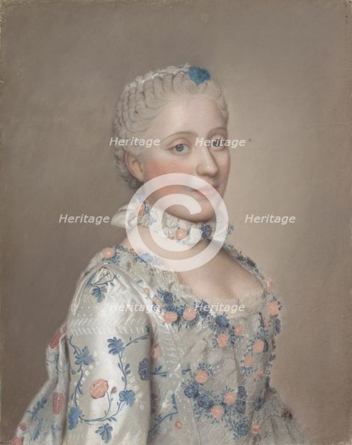 Portrait of Princess Maria Josepha of Saxony (1731–1767), 1749. Artist: Liotard, Jean-Étienne (1702-1789)