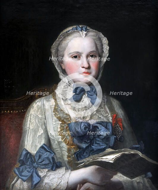 Portrait of Princess Maria Josepha of Saxony (1731–1767). Artist: La Tour, Maurice Quentin de (1704-1788)