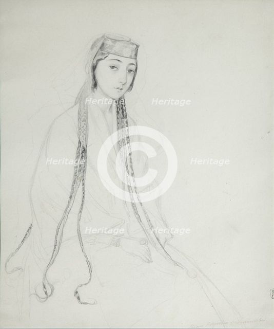 Portrait of Princess Maria (Maiko) Orbeliani (1818-1849), 1840-1842. Artist: Gagarin, Grigori Grigorievich (1810-1893)