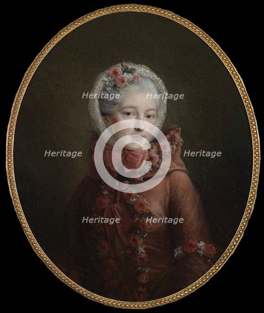 Portrait of Princess Natalya Petrovna Galitzine (1741-1837), 1760. Artist: Drouais, François-Hubert (1727-1775)