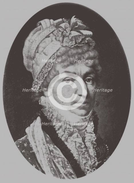 Portrait of Princess Natalya Petrovna Galitzine (1741-1837), 1870. Artist: Lushev, Andrey Mikhaylovich (1822-?)