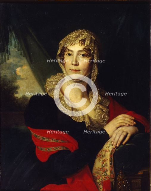 Portrait of Princess Natalia Alexandrovna von Buxhoeveden (1758-1808), née Alexeyeva, 1790s. Artist: Borovikovsky, Vladimir Lukich (1757-1825)