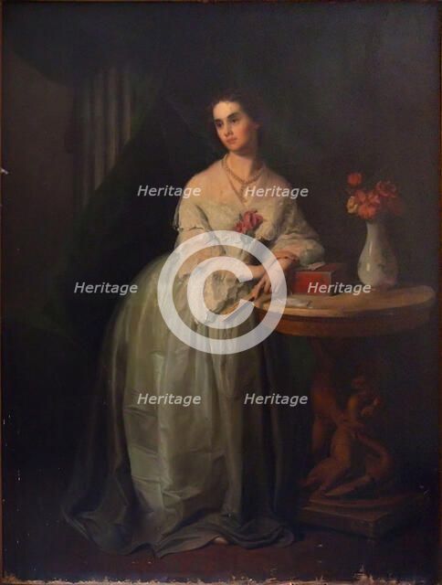 Portrait of Princess Nino Aleksandrovna Griboyedova (née Chavchavadze), Mid of the 19th cen.. Artist: Anonymous  