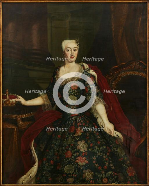 Portrait of Princess Sophia Dorothea of Prussia (1719-1765), 18th century. Creator: Pesne, Antoine, School (1683-1757).