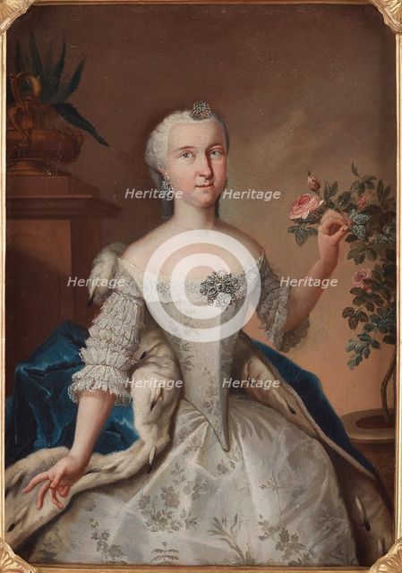 Portrait of Princess Sophia Dorothea of Prussia (1719-1765), Mid of the 18th cen.. Creator: Tischbein, Johann Heinrich, the Elder (1722-1789).