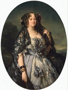 Portrait of Princess Sophia Radzivil, 1864. Creator: Franz Xaver Winterhalter