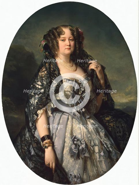 Portrait of Princess Sophia Radzivil, 1864. Creator: Franz Xaver Winterhalter.
