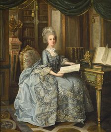 Portrait of Princess Sophie of France (1734-1782), 1776. Creator: Périn-Salbreux, Lié Louis (1753-1817)