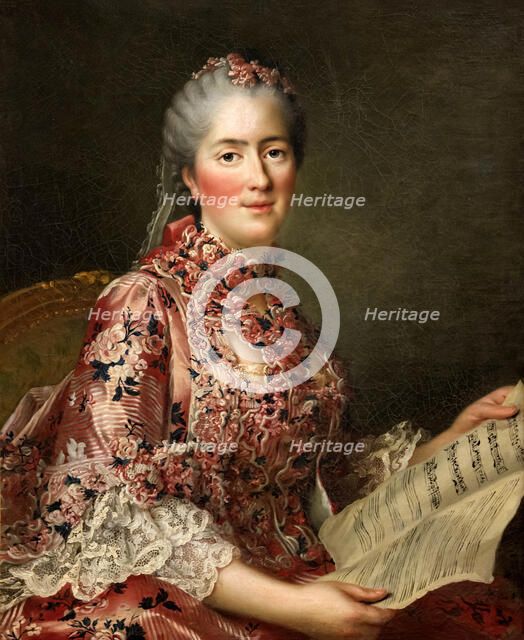 Portrait of Princess Sophie of France (1734-1782), ca 1765. Creator: Drouais, François-Hubert (1727-1775).