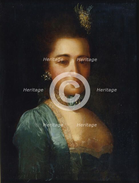 Portrait of Princess Praskovya Ivanovna Golitsyna. Artist: Rokotov, Fyodor Stepanovich (1735-1808)