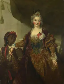 Portrait of Princess Rákóczi (1649-1722), ca 1720. Artist: Largillière, Nicolas, de (1656-1746)