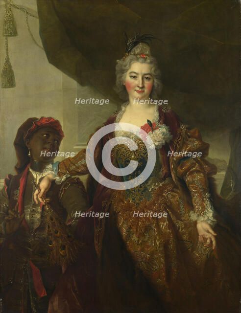 Portrait of Princess Rákóczi (1649-1722), ca 1720. Artist: Largillière, Nicolas, de (1656-1746)