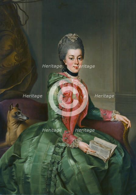 Portrait of Princess Wilhelmina of Prussia (1751-1820), Princess of Orange, c1769. Creator: Ziesenis, Johann Georg, the Younger (1716-1776).