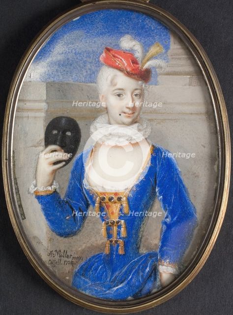 Portrait of Princess Wilhelmine Charlotte of Hesse-Kassel (1695-1722), 1714. Creator: Møller, Andreas (1684-c. 1762).