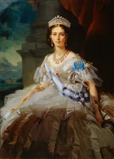Portrait of Princess Tatiana Yusupova 1858. Artist: Franz Xaver Winterhalter