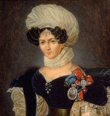 Portrait of Princess Tatyana Vasilyevna Golitsyna (1783-1841), 1830s. Artist: Riss, François Nicolas (1804-1886)
