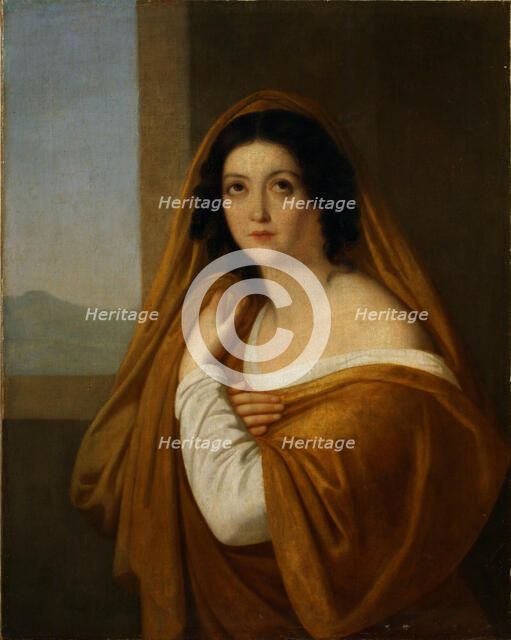 Portrait of Princess Yevdokia (Avdotya) Ivanovna Golitsyna, née Izmaylova (1794-1890), 1810s. Artist: Yegorov, Alexei Yegorovich (1776-1851)