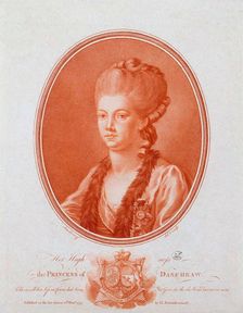 Portrait of Princess Yekaterina Romanovna Vorontsova-Dashkova (1743-1810), 1777. Creator: Skorodumov, Gavriil Ivanovich (1755-1792)