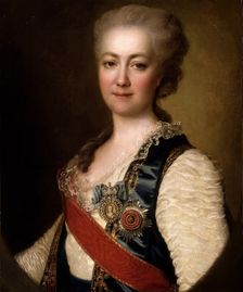 Portrait of Princess Yekaterina Romanovna Vorontsova-Dashkova (1743-1810), 1784. Creator: Dmitry Levitsky