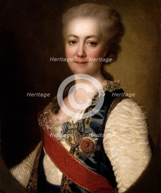 Portrait of Princess Yekaterina Romanovna Vorontsova-Dashkova (1743-1810), 1784. Creator: Dmitry Levitsky.