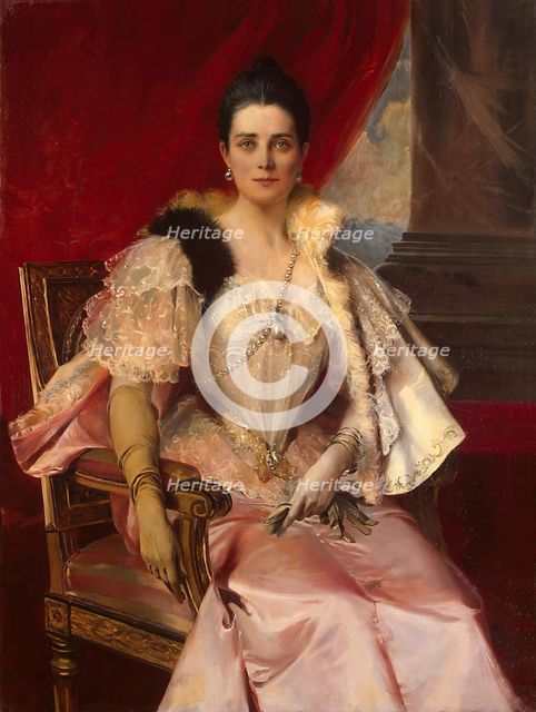 Portrait of Princess Z. N. Yusupova, 1894. Creator: Francois Flameng.