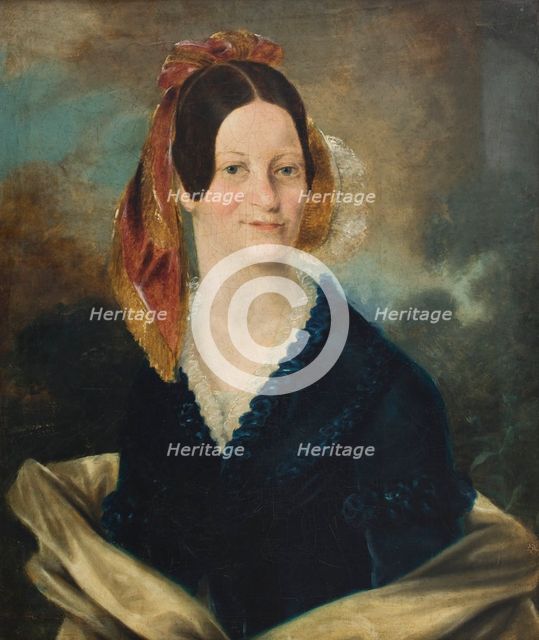 Portrait of Pristella Krasuska née Abraniecka, 1842. Creator: Guerard de Frainse.