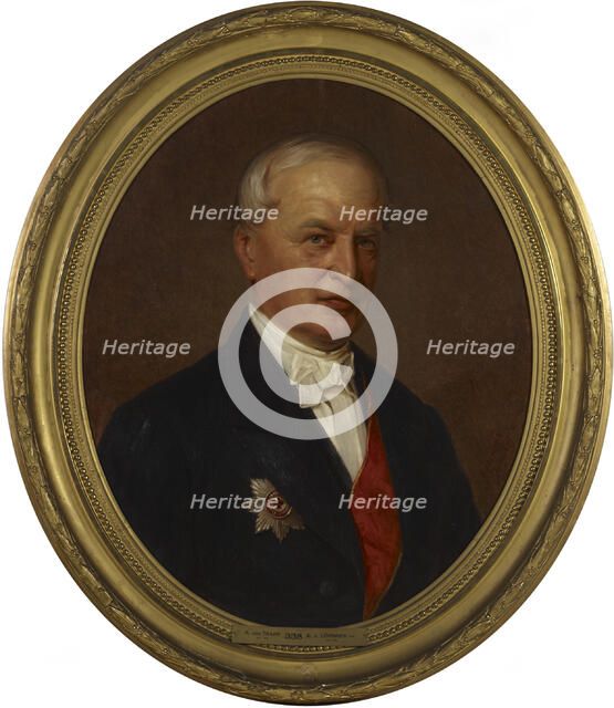 Portrait of Privy Councillor Robert von Trapp, 1871. Creator: Erik Johan Lofgren.