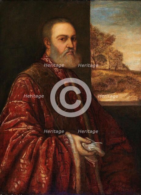 Portrait of Procurator Alessandro Contarini, ca. 1540-1545. Creator: Titian, (School)  .