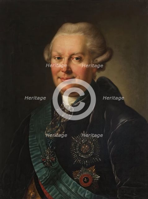 Portrait of Procurator-General Alexander Vyazemsky, 1775. Creator: Unknown.