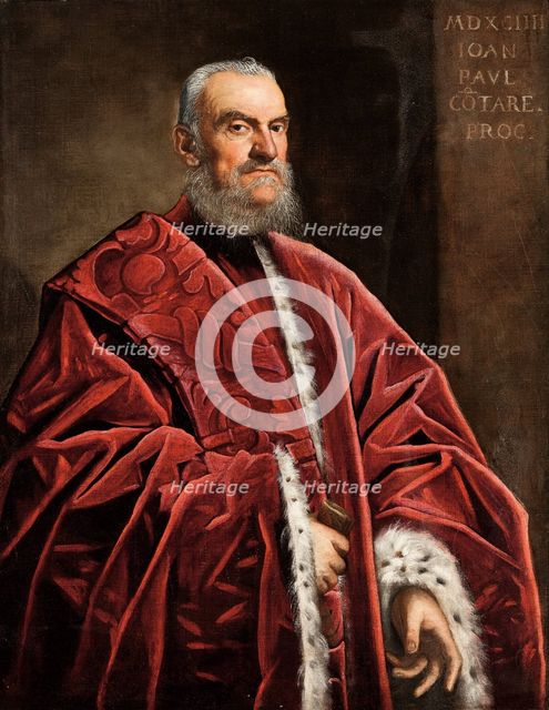 Portrait of Procurator Giovanni Paolo Contarini, 1594. Creator: Tintoretto, Jacopo (1518-1594).