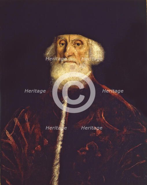 Portrait of Procurator Jacopo Soranzo, c. 1550. Creator: Tintoretto, Jacopo (1518-1594).