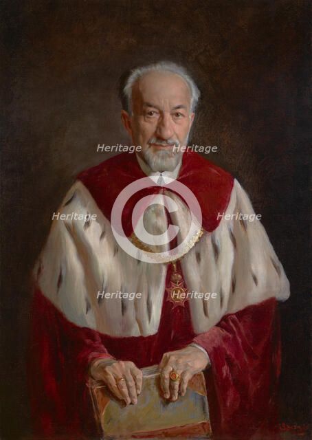 Portrait of Prof. Adolf Beck, 1934. Creator: Stanislaw Batowski-Kaczor.