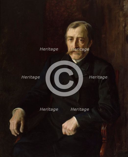 Portrait of Professor Carl Gustaf Estlander, 1896. Creator: Albert Edelfelt.