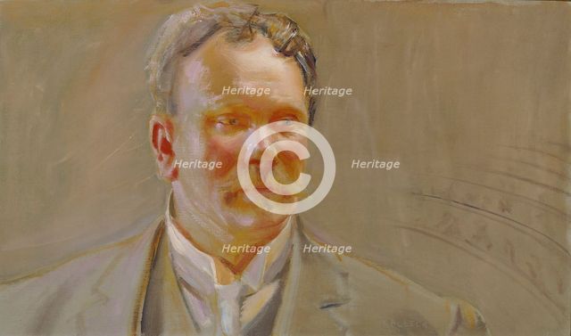 Portrait of Professor E.N.Setälä, 1911. Creator: Akseli Gallen-Kallela.