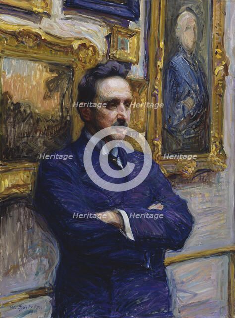 Portrait of Professor J. J. Tikkanen, 1913. Creator: Vilho Sjöström.