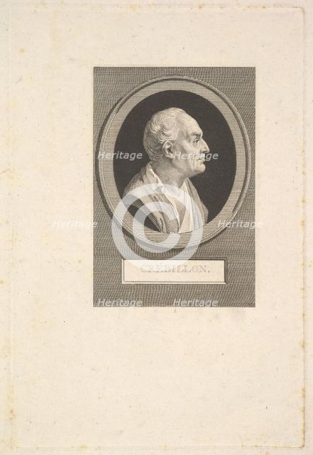 Portrait of Prosper Jolyot de Crébillon, ca. 1802. Creator: Augustin de Saint-Aubin.
