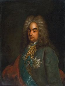 Portrait of Pyotr Andreyevich Tolstoi, President of Collegium of Commerce, 1715. Creator: Gottfried Danhauer