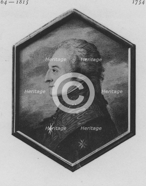 Portrait of Pyotr Alexandrovich Talyzin (1767-1801), 1799. Artist: Anonymous  