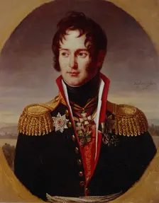 Portrait of Pyotr Alexandrovich Chicherin (1778-1848), 1814. Artist: Lefévre, Robert (1756-1830)