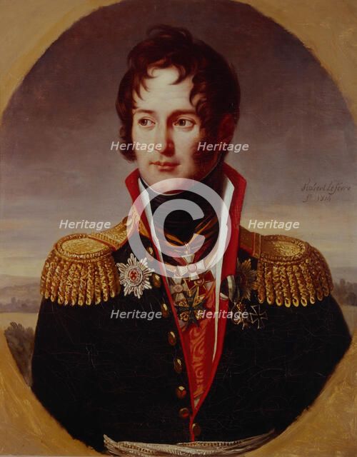 Portrait of Pyotr Alexandrovich Chicherin (1778-1848), 1814. Artist: Lefévre, Robert (1756-1830)